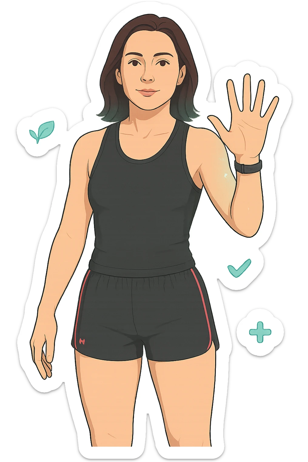 Donna senza cellulite grazie alla sua infiammazione sistemica bassa (fallo capire come vuoi) sticker