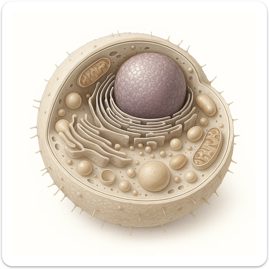 A highly detailed, scientifically accurate of a biological topics, on a white background, ultra-realistic 3D illustration.  The style should be clean lab-textbook style with subtle shadows and depth. Microscope-like precision, no artistic stylization. sticker