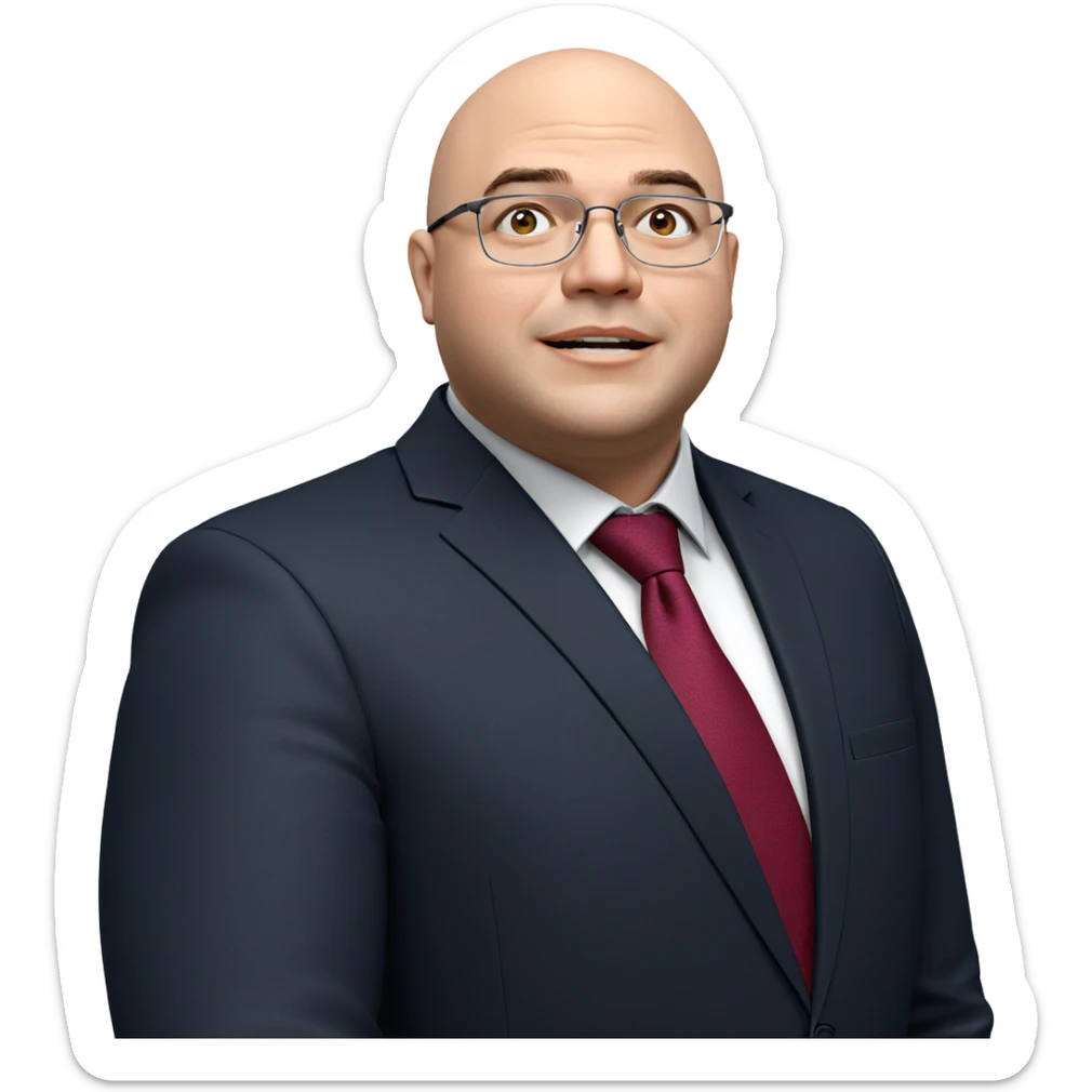 formal portrait of a man sticker