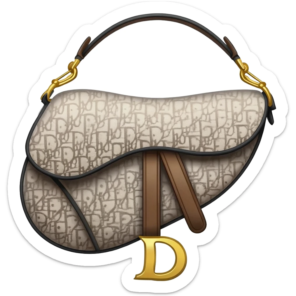 dior saddle bag sticker