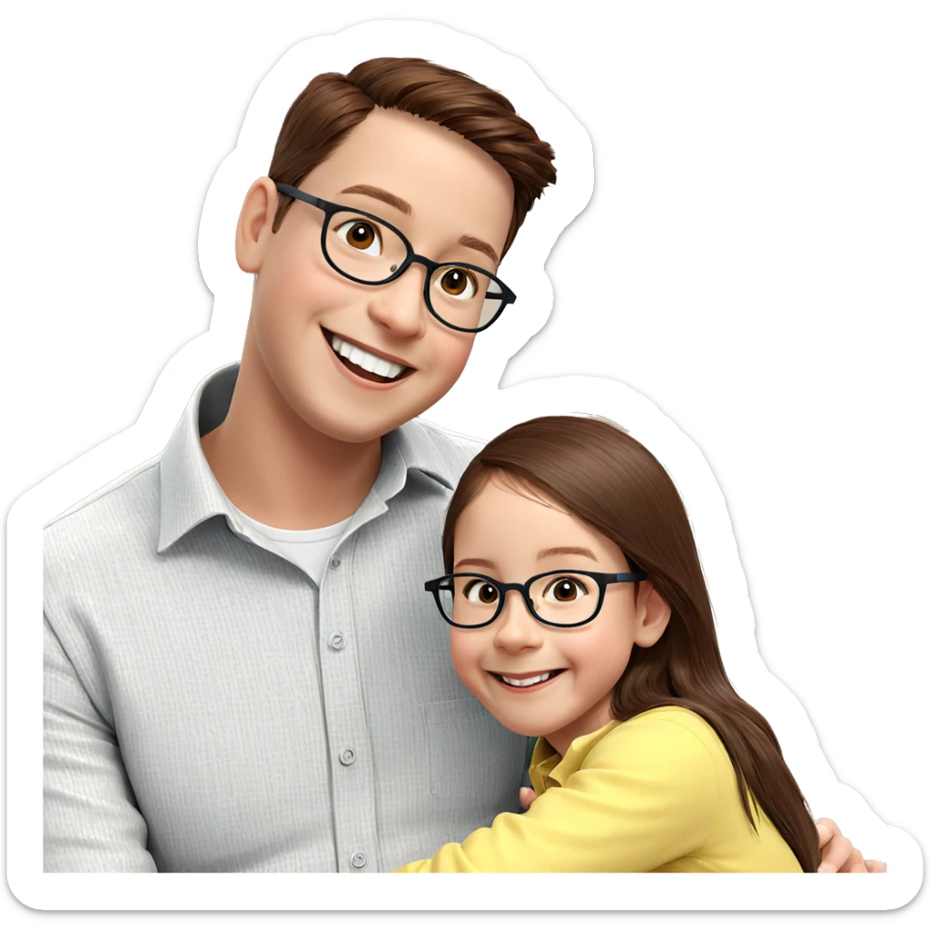 happy moment indoors with friends sticker