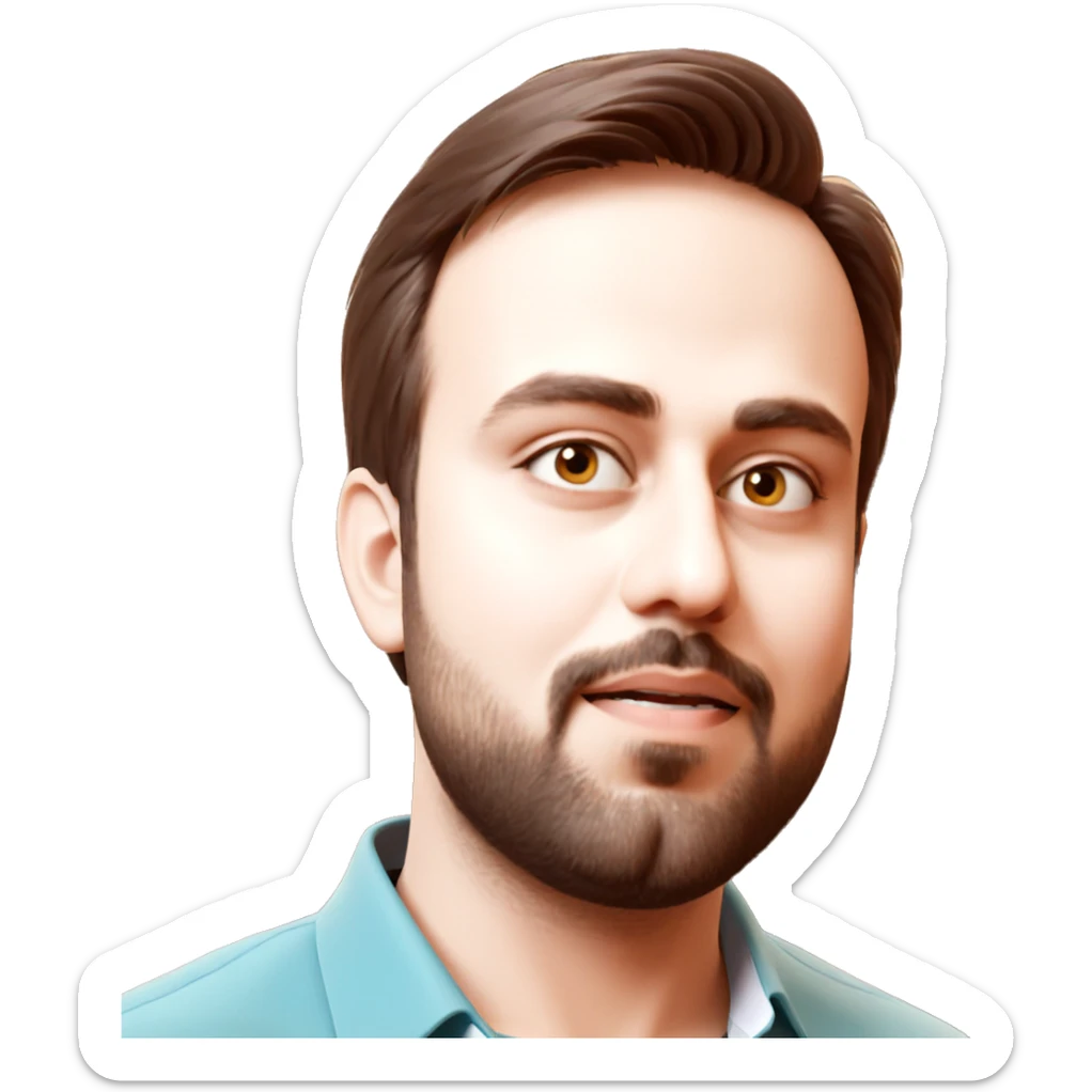 bearded boy meme moment sticker