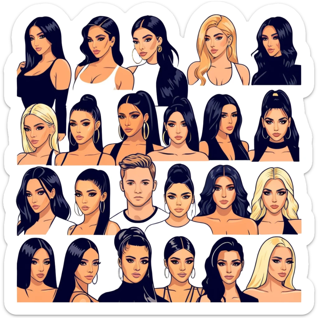 Josh King Madrid JetSet, Tefi Valenzuela, Ana Cheri, Valeria Orsini, Timiree, Kim Kardashian , Kylie Jenner, Narmin Assira, Jamie Maelani, Ashley Flores, Dan Fleyshman, DanielG, Shelby Sapp🔥🔥🔥 sticker