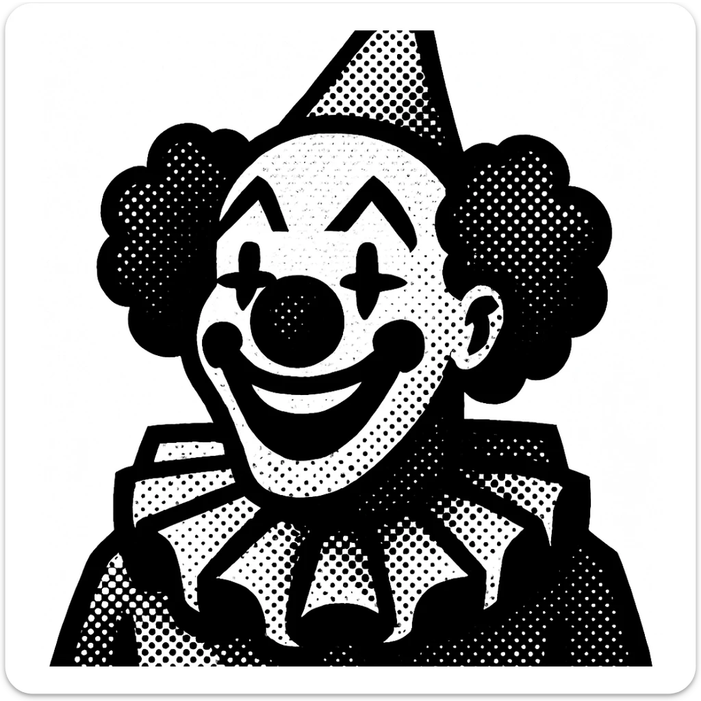 clown sticker