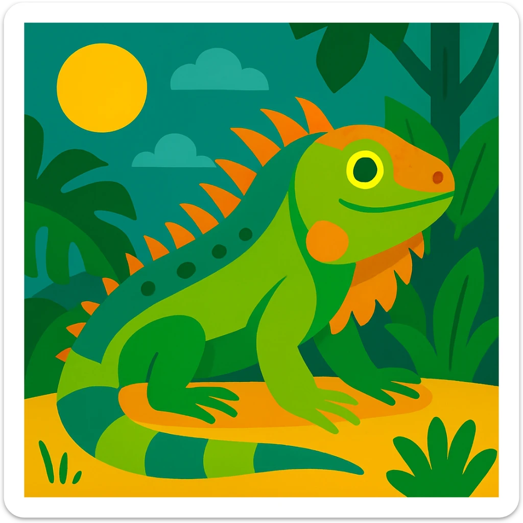 Iguana sticker