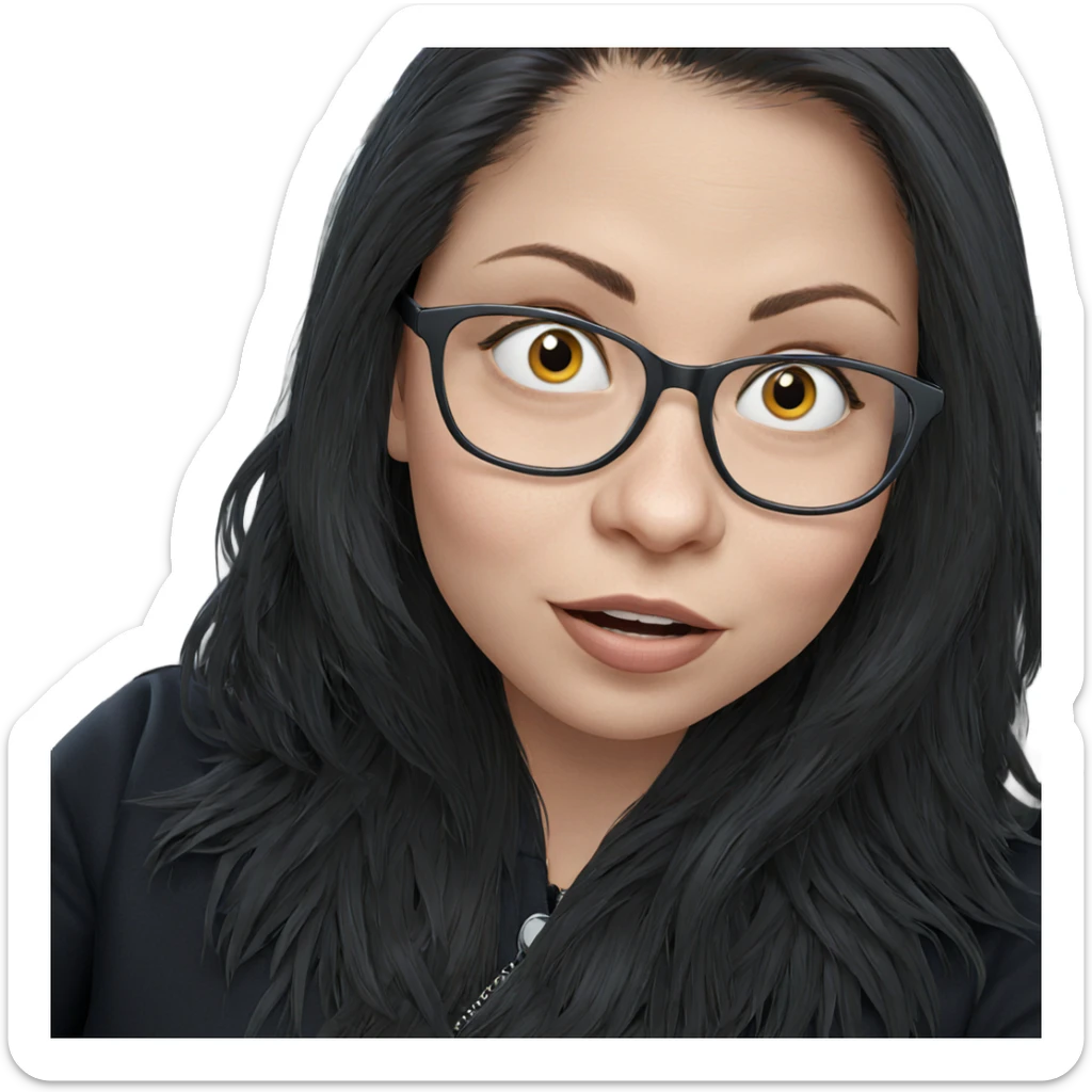 girl in car interior sticker