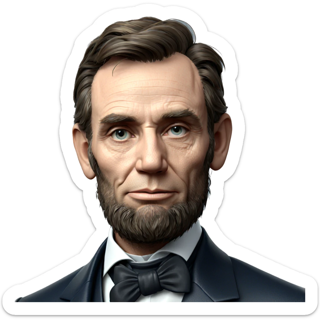 portrait of a stylish man sticker