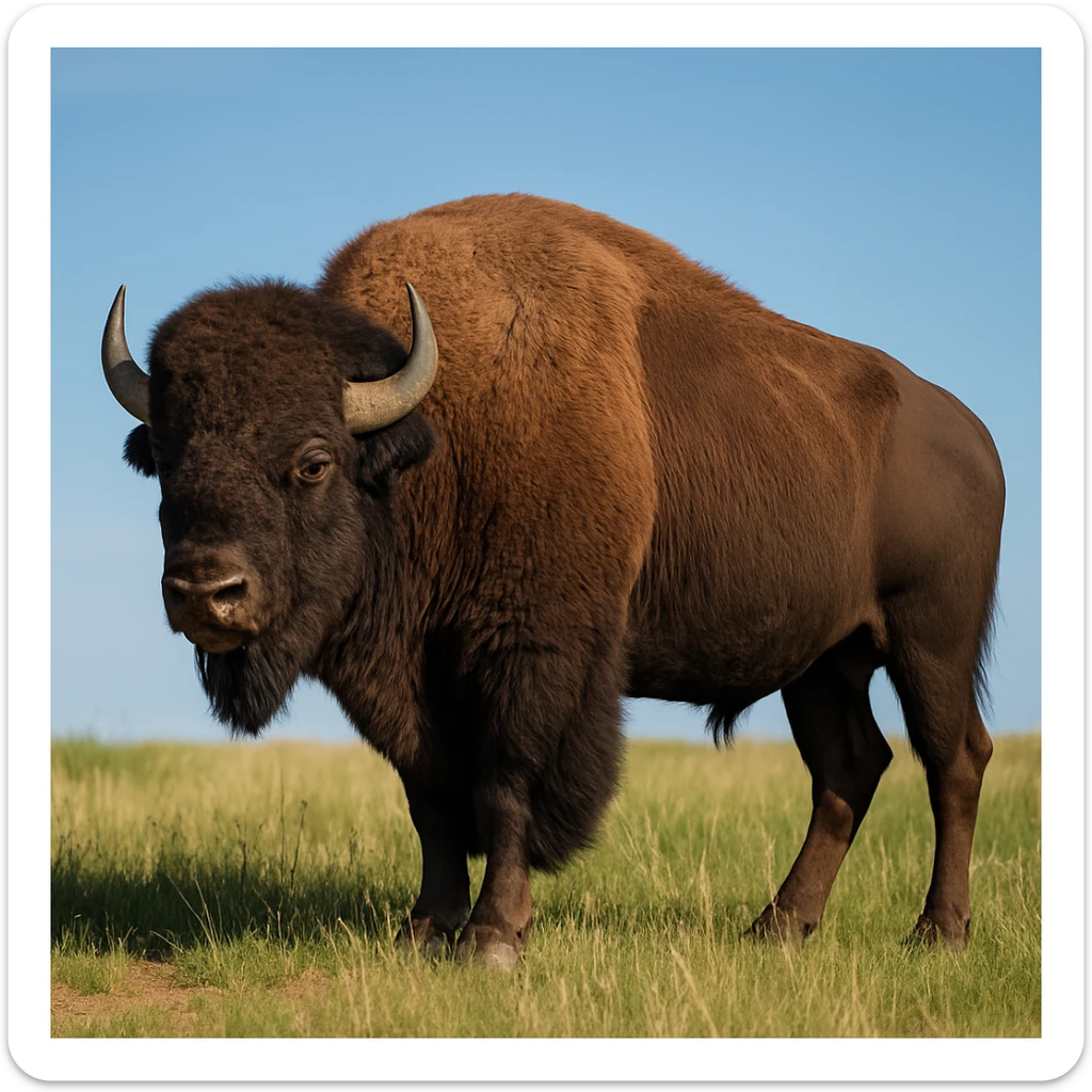Bison sticker