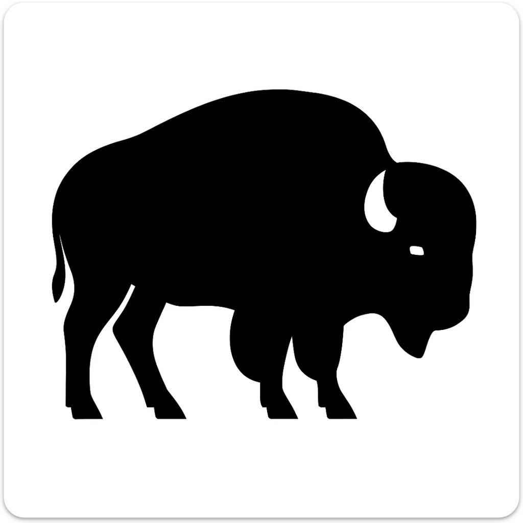 Bison sticker