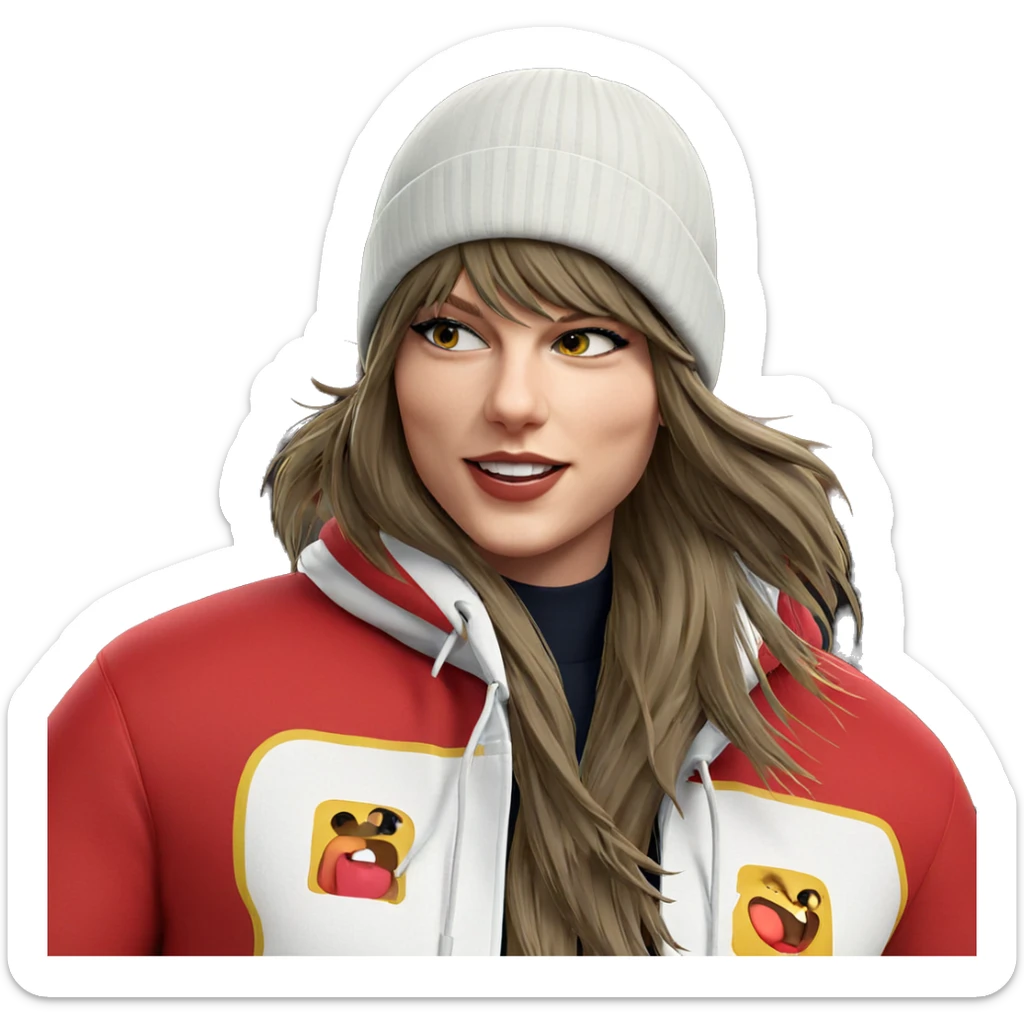 casual style with beanie hat sticker