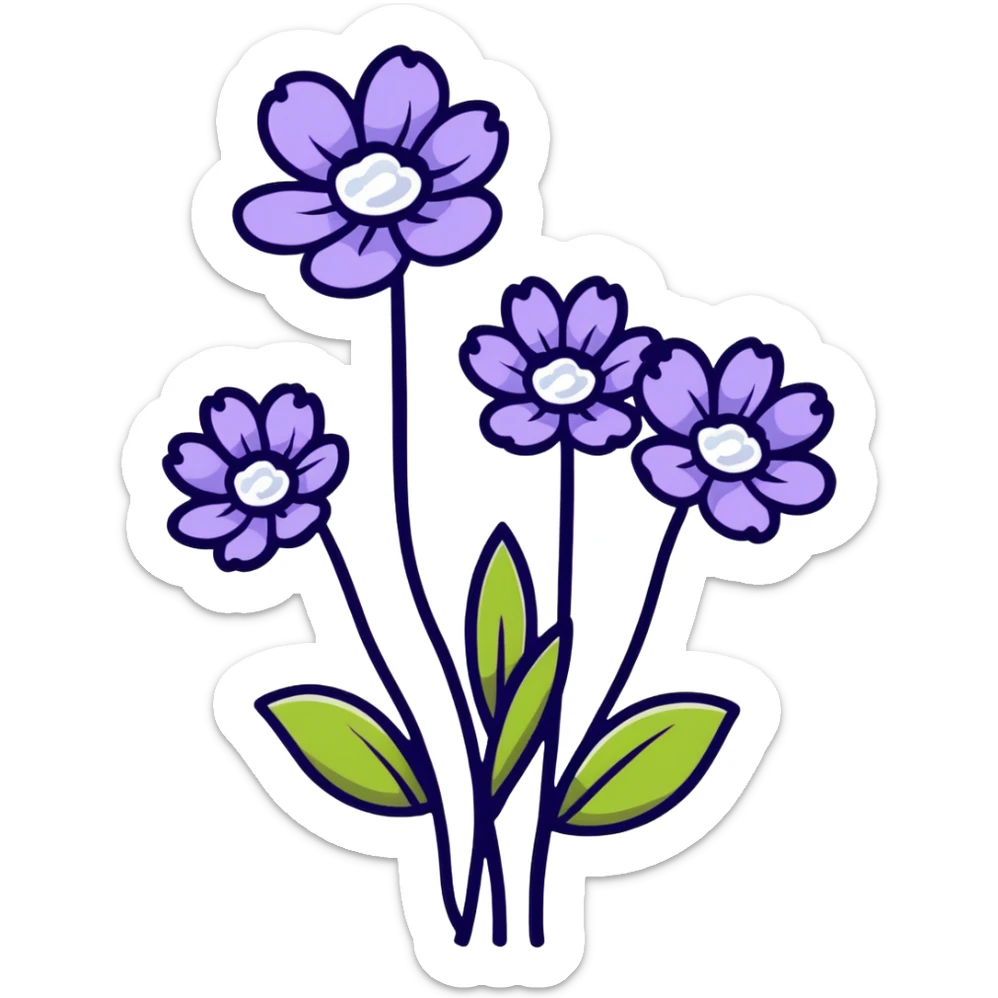 Wedding Crasher strain, hybrid cannabis with purple flowers and white crystals sticker