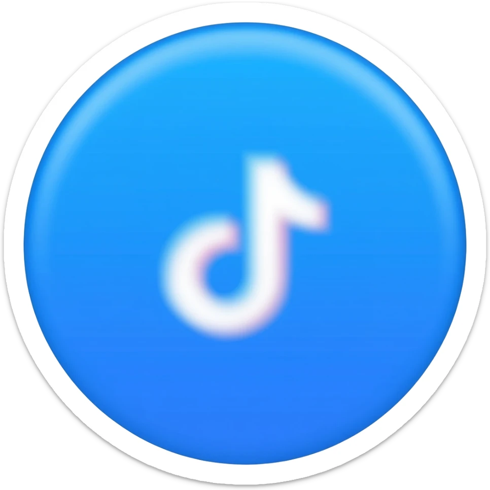 TikTok blue tick copy sticker