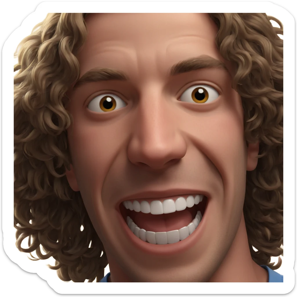 smiling boy portrait meme sticker