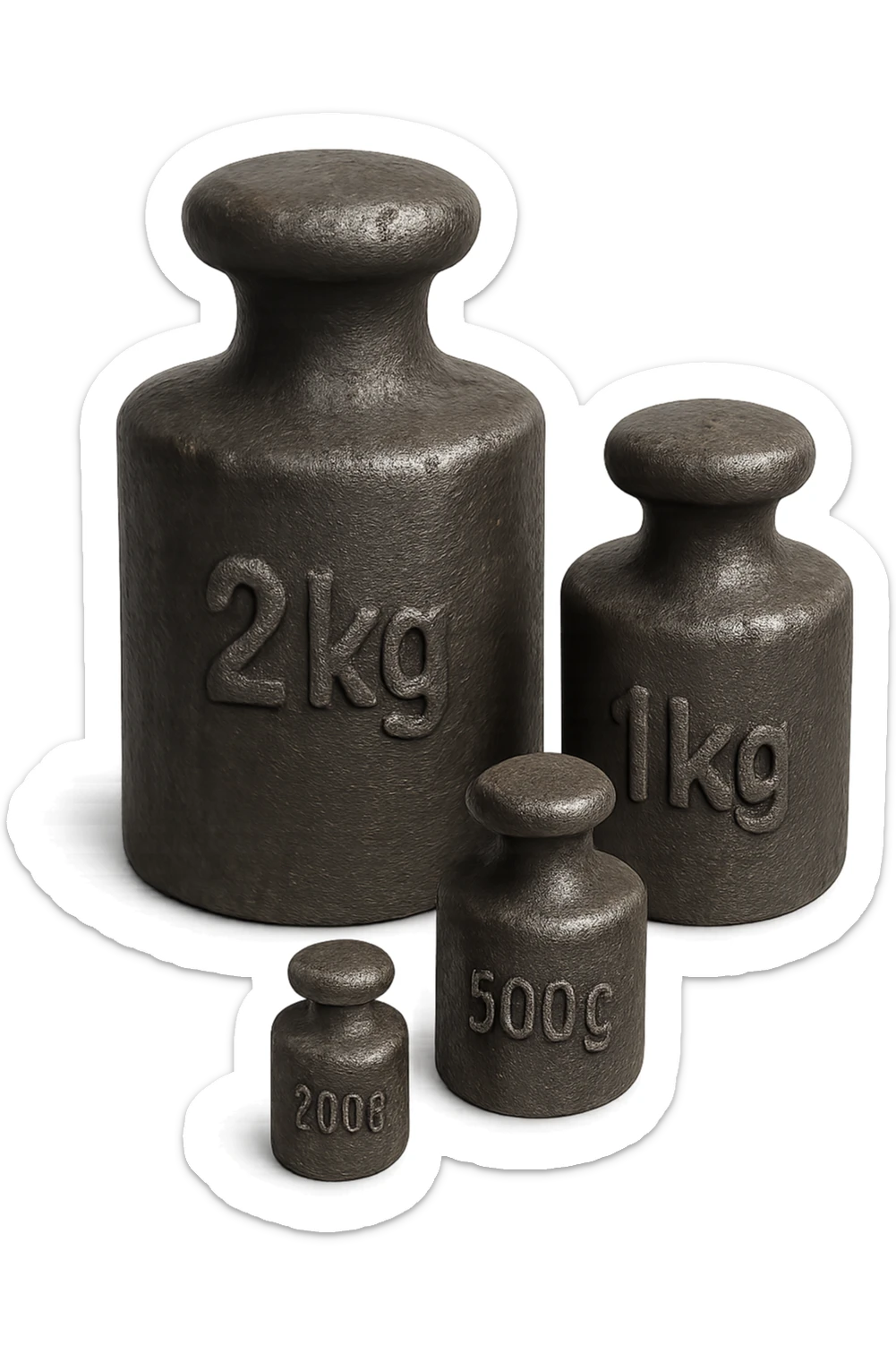 Pesi in ghisa senza sfondo sticker