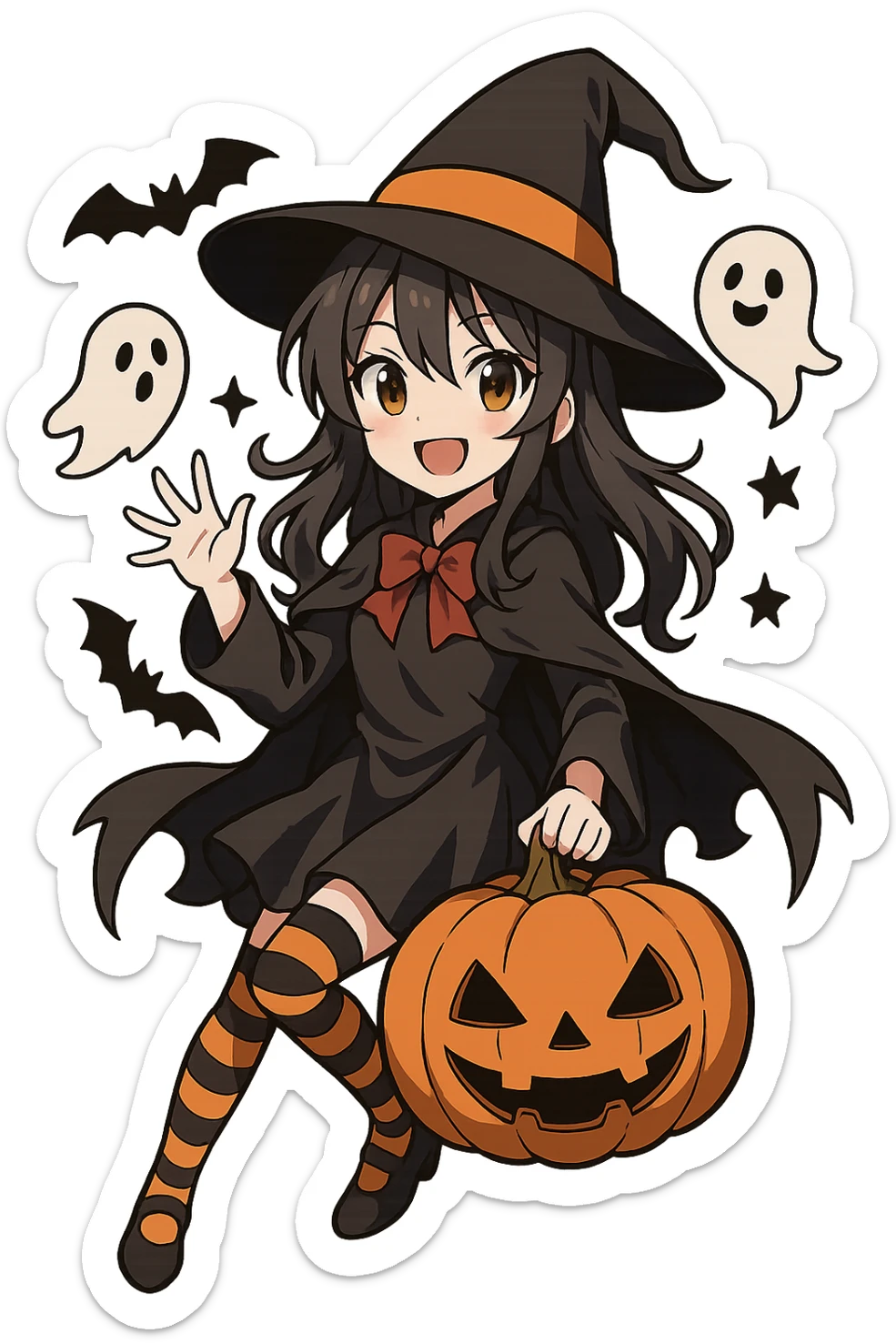 Halloween anime, remove background   sticker