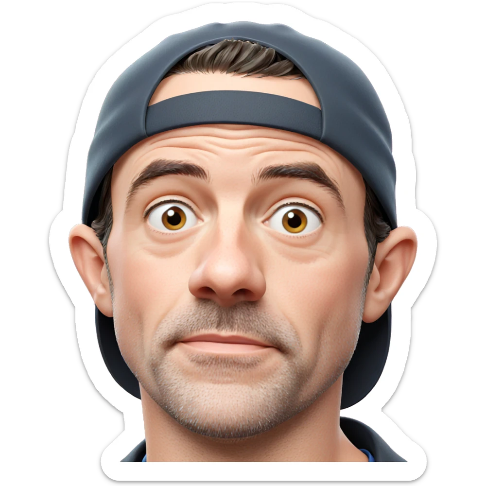 portrait of a boy with hat sticker