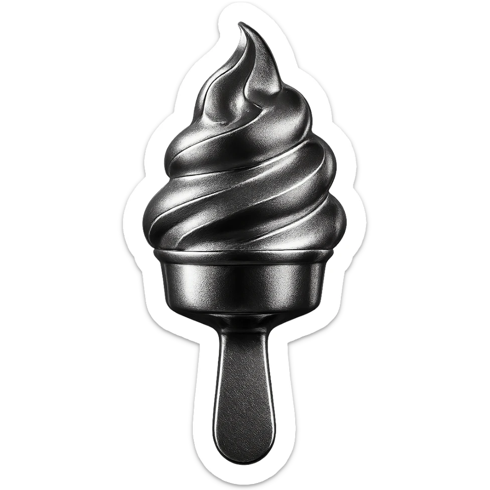 gothic ice cream sticker