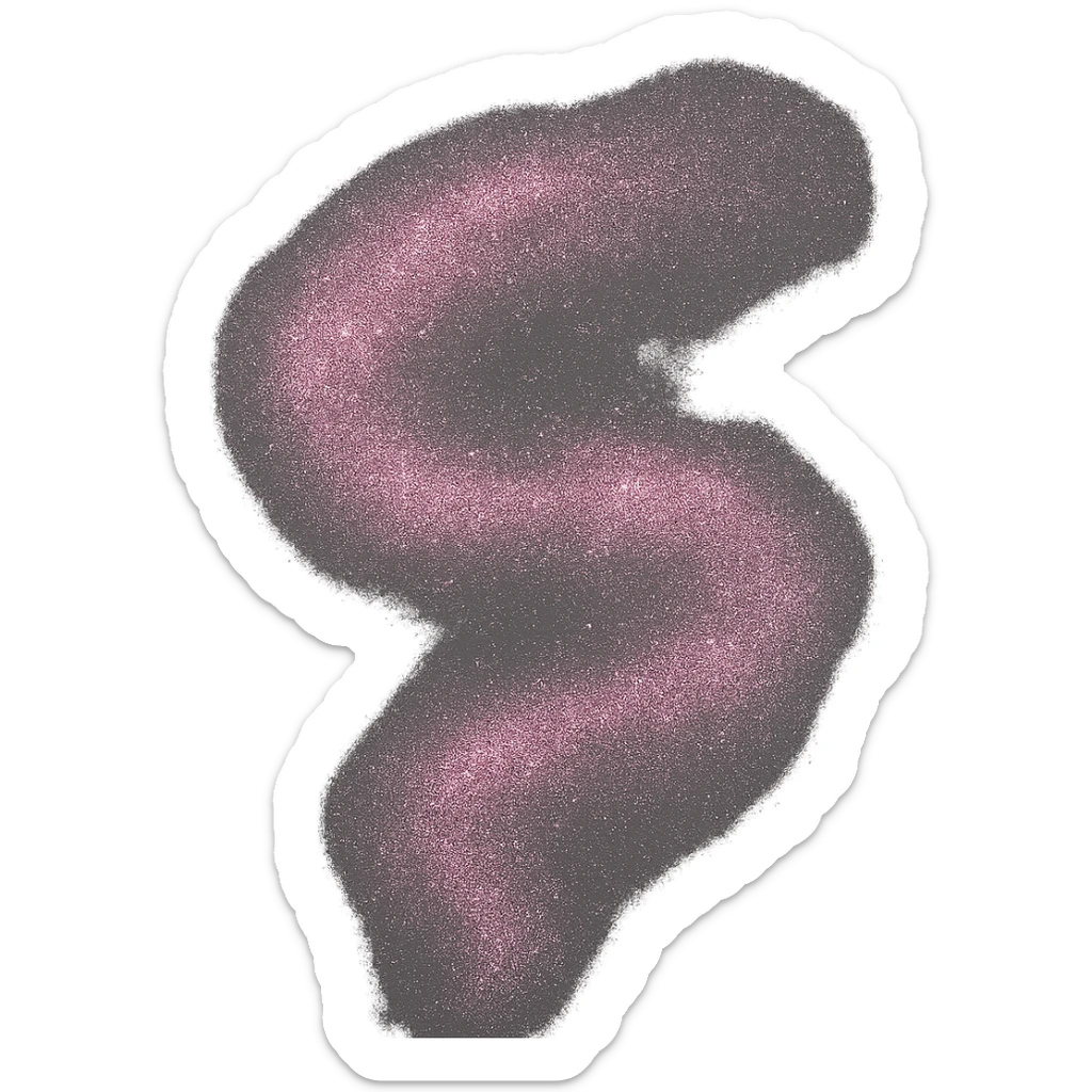 swirl of pink glittery powder in the air, sparkling effect, floating particles, no background sticker