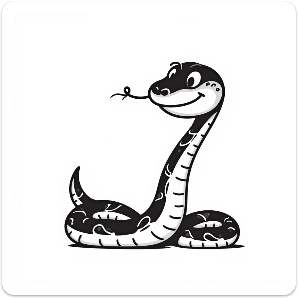 Snake sticker