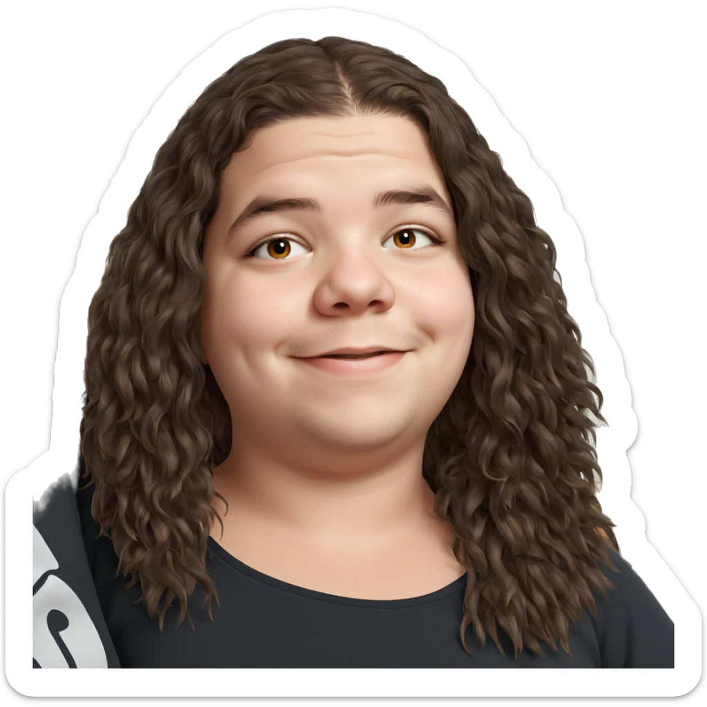 smiling girl indoors portrait sticker