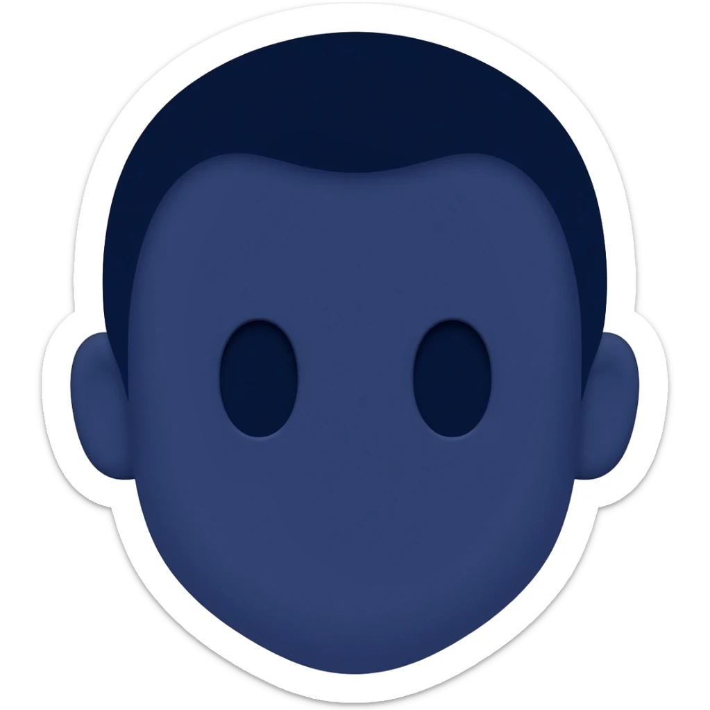 navy blue emojis for men sticker