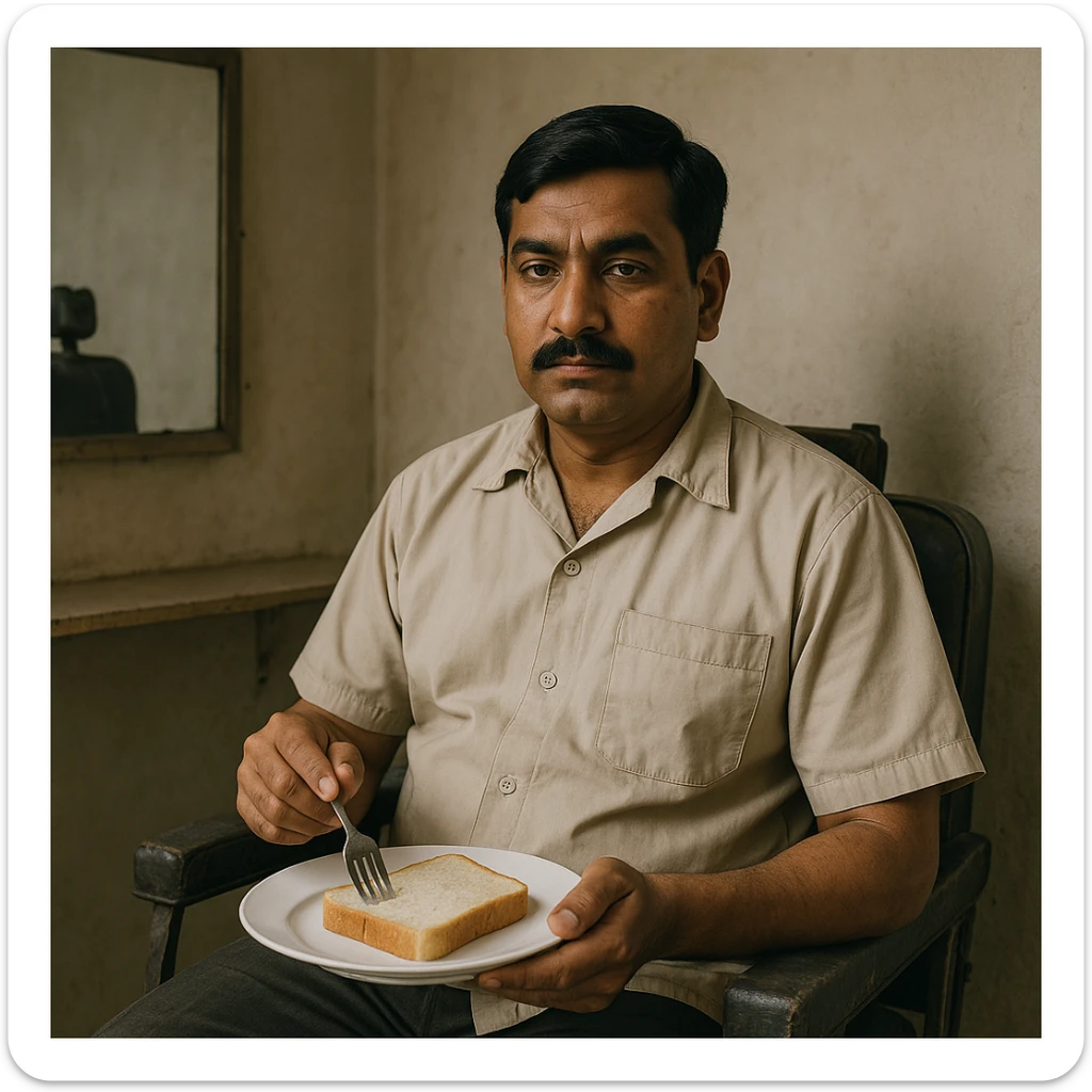 sartarosh xonada shunchaki tarelka v vilka ushlab utirsin tarelkada esa faqat non bulsin kayfiyati xam urtacha bulsin xursan bob ketmasin sticker