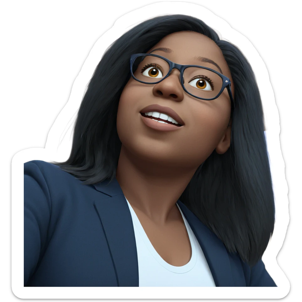 realistic portrait of girl sticker