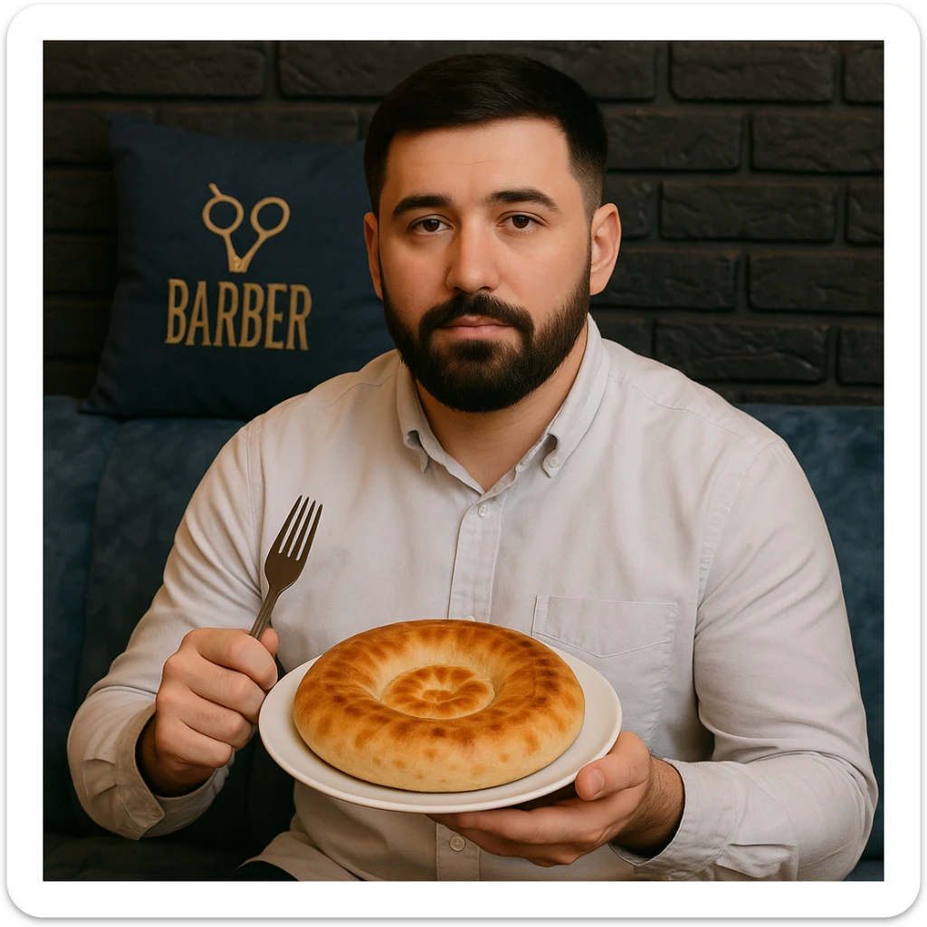 birinchidagi odamni yuziga 2 rasmdagi odamga uxshatib chizib bergin xuddu shunday non yen utirganini sticker