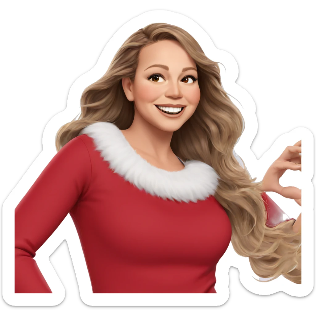 smiling girl with brown hair sticker