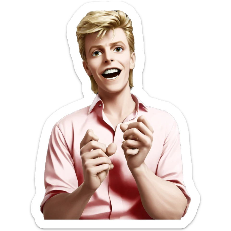 blonde boy in shirt sticker