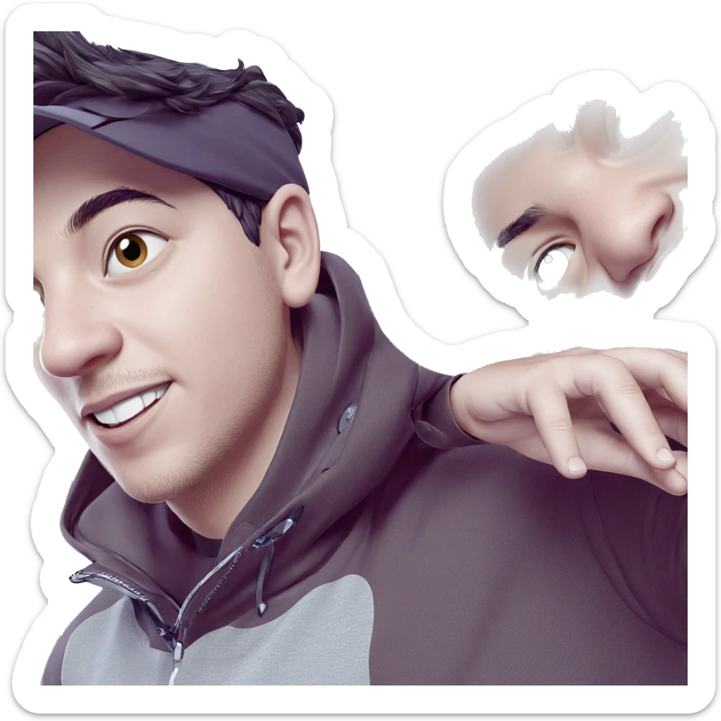 boys wearing hats and smiling sticker