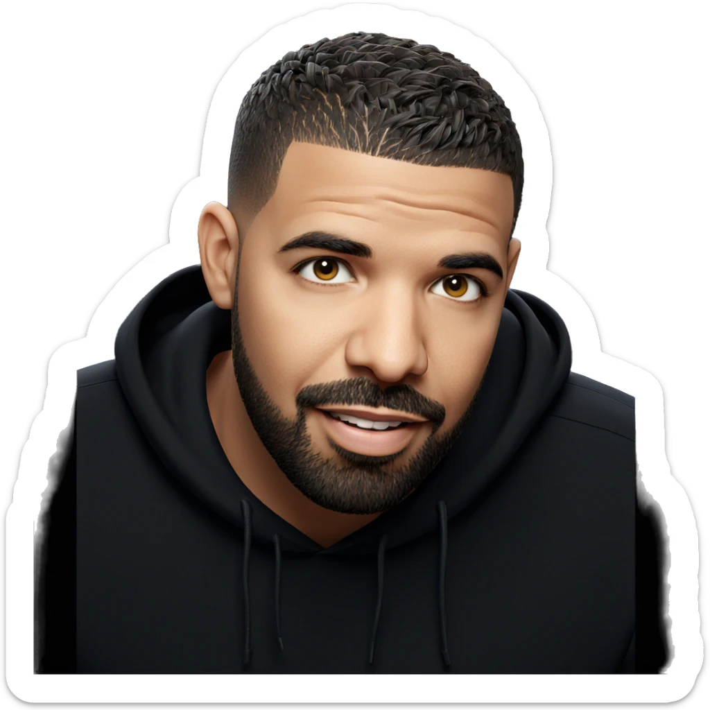 smiling male portrait with beard sticker