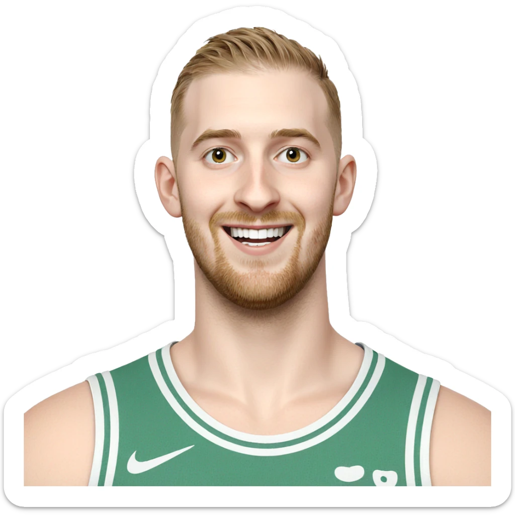 smiling boy with beard portrait sticker