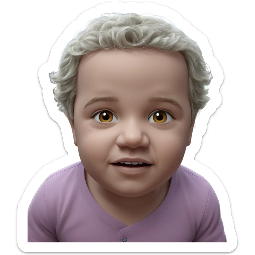 male portrait in casual shirt sticker