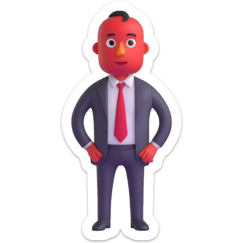 Anger character from Inside Out movie sticker