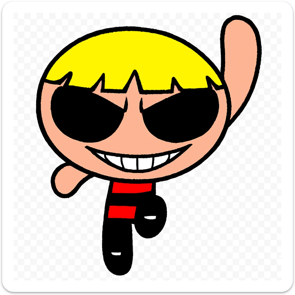 Make the eyes darker and add a sinister grin to the face for a more menacing look. Keep the picture quality and style exactly the same. No other changes. sticker