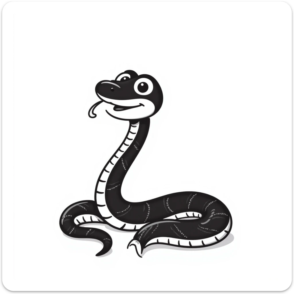 Snake sticker