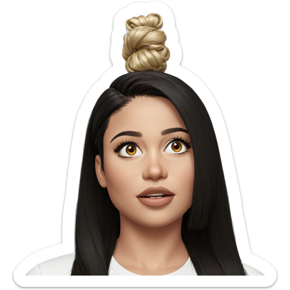 realistic portrait of girl sticker