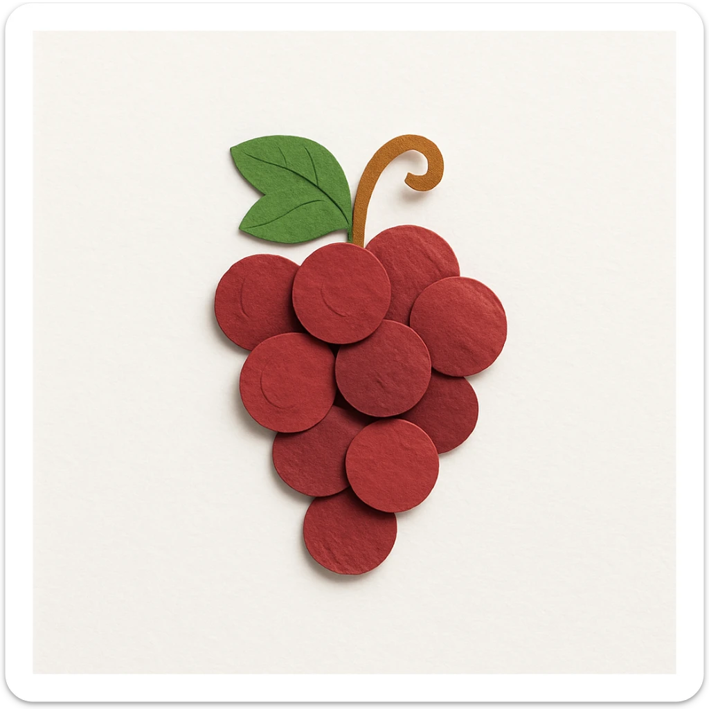 red grapes sticker