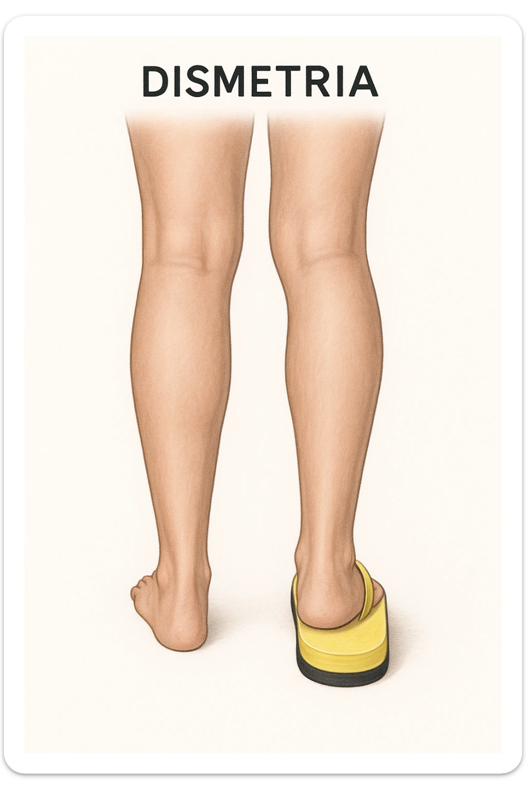 Dismetria versione anatomica sticker