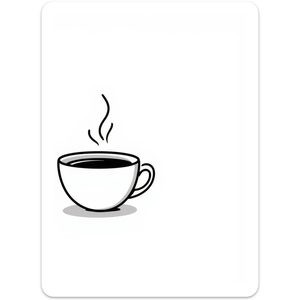 a cup of tea with steam in pastel colors dd9fb0 ffc6d3 a3bfc9 c4bee2 f1b091, hand-drawn doodle style sticker