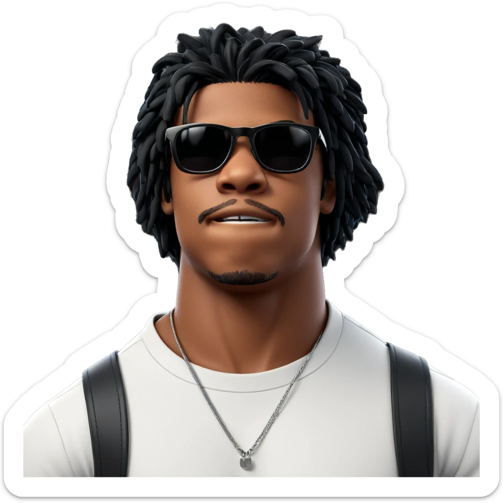 cool guy in stylish outfit sticker