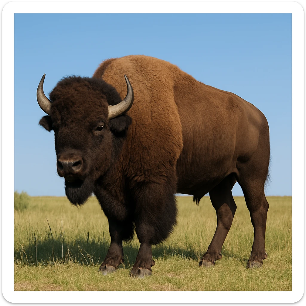 Bison sticker