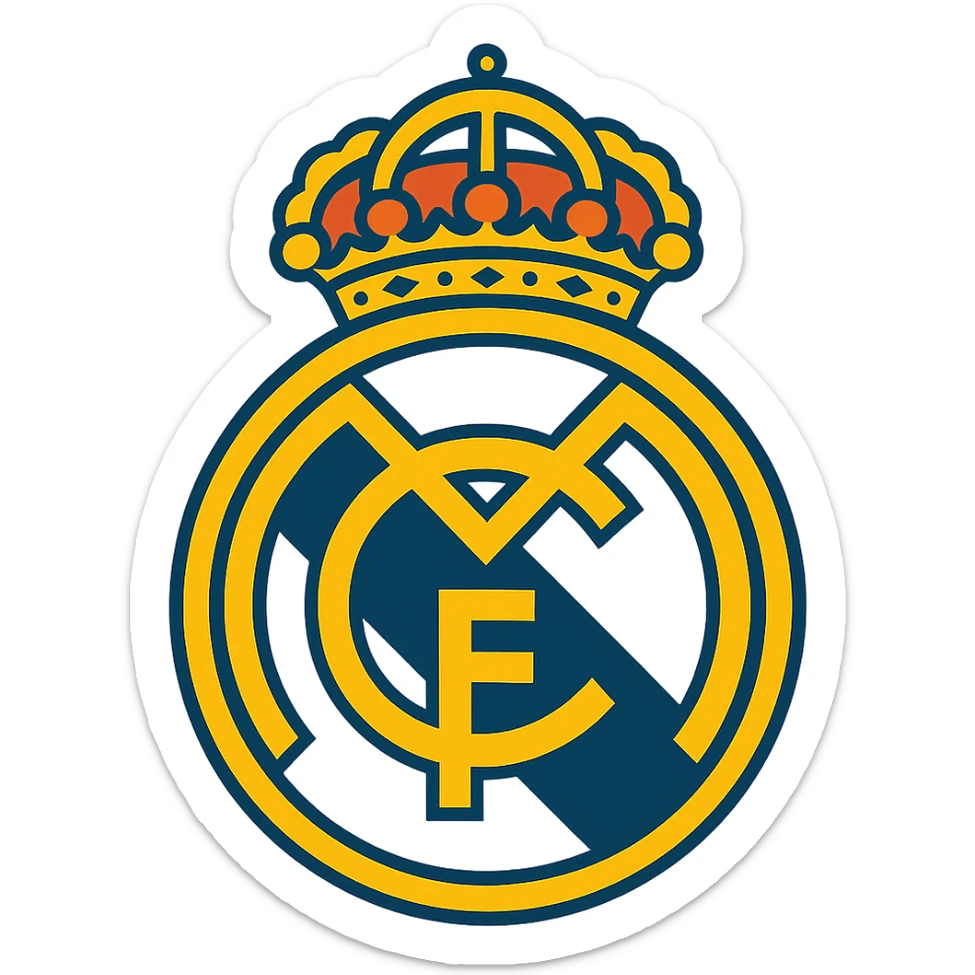 Real Madrid logo sticker