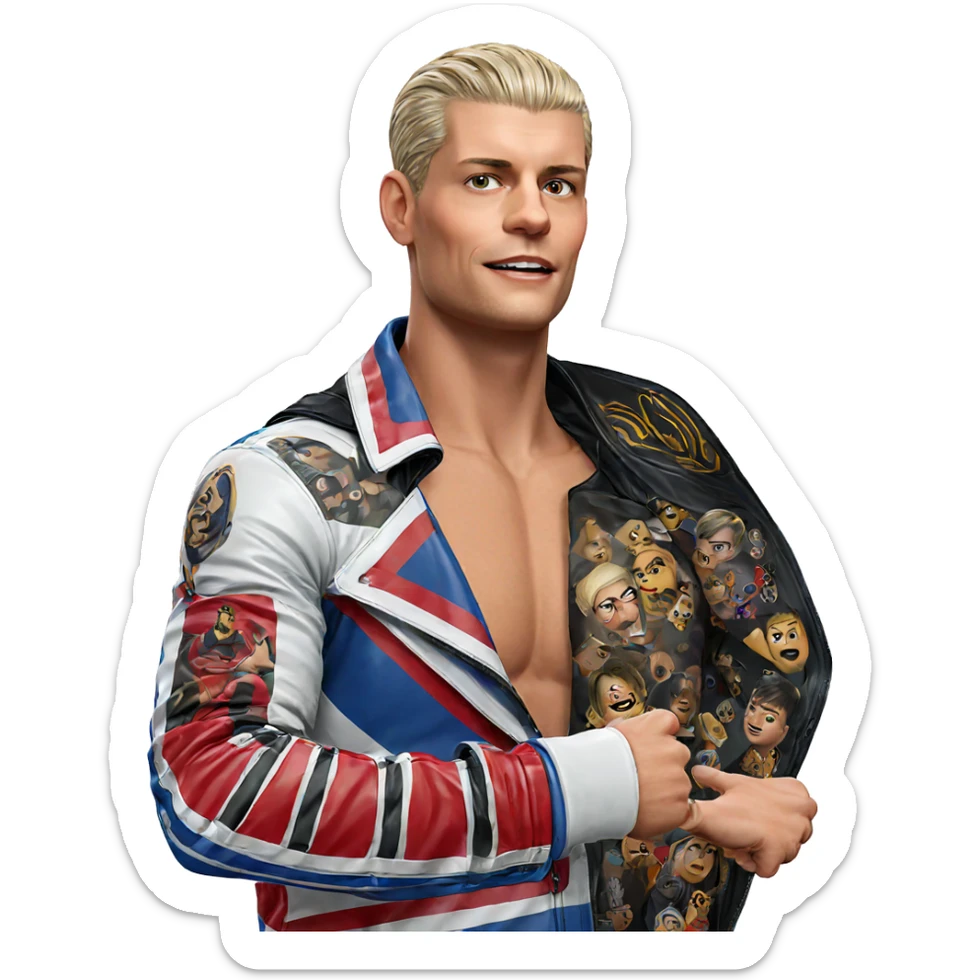 realistic tattoo of a boy sticker