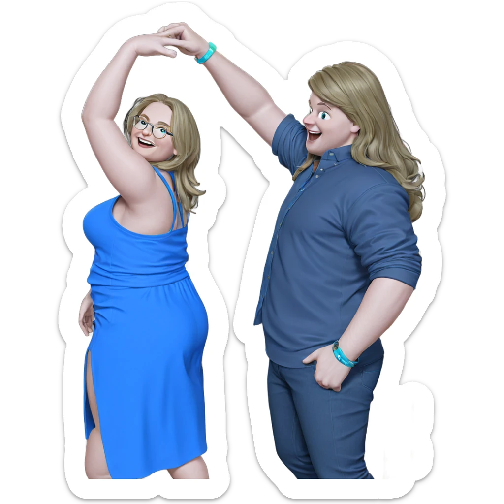 dance party with friends sticker