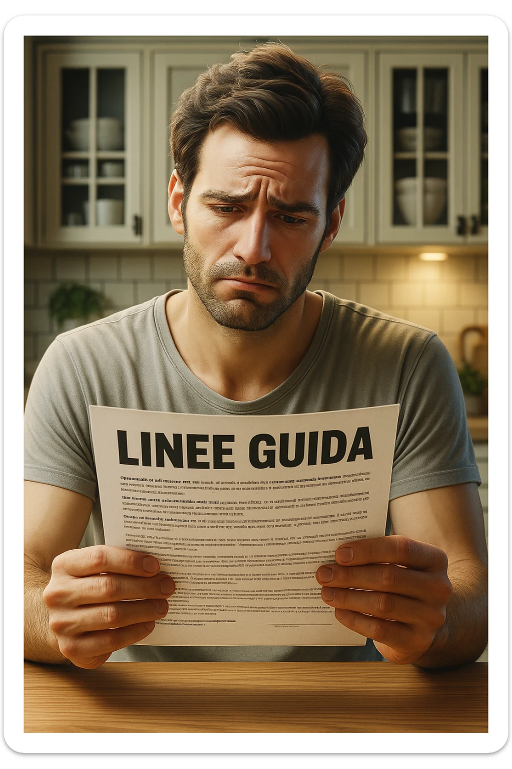 FALLA IDENTICA A QUESTA MA SUL FOGLIO SCRIVI "LINEE GUIDA" IN ITALIANO sticker