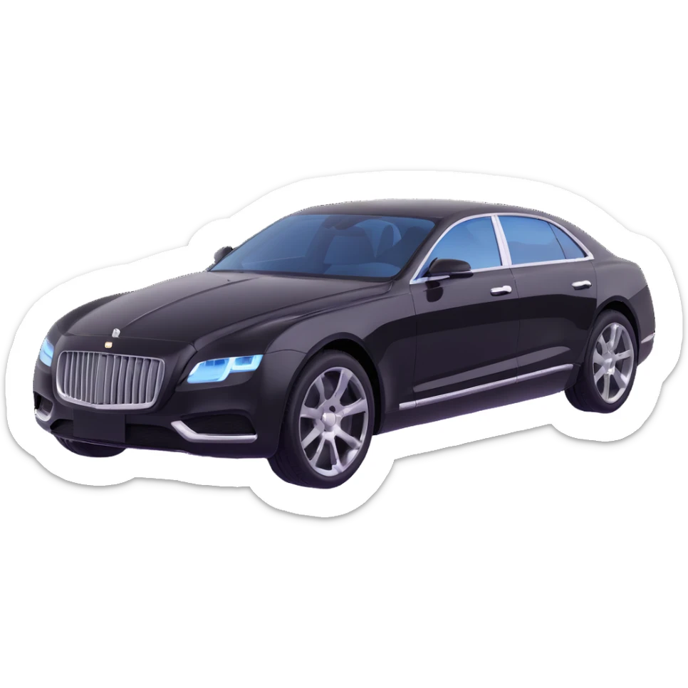 luxury car with a transparent protective film being applied, part of the film floating above or halfway on the car, elegant and premium look sticker