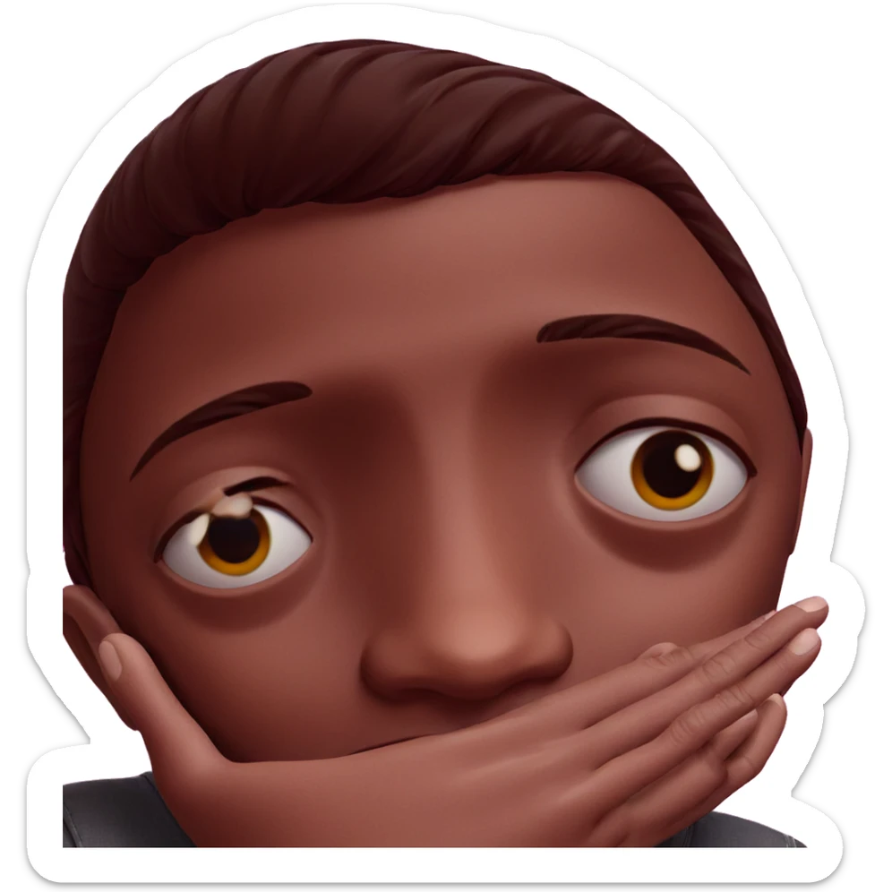 realistic portrait of solo boy sticker