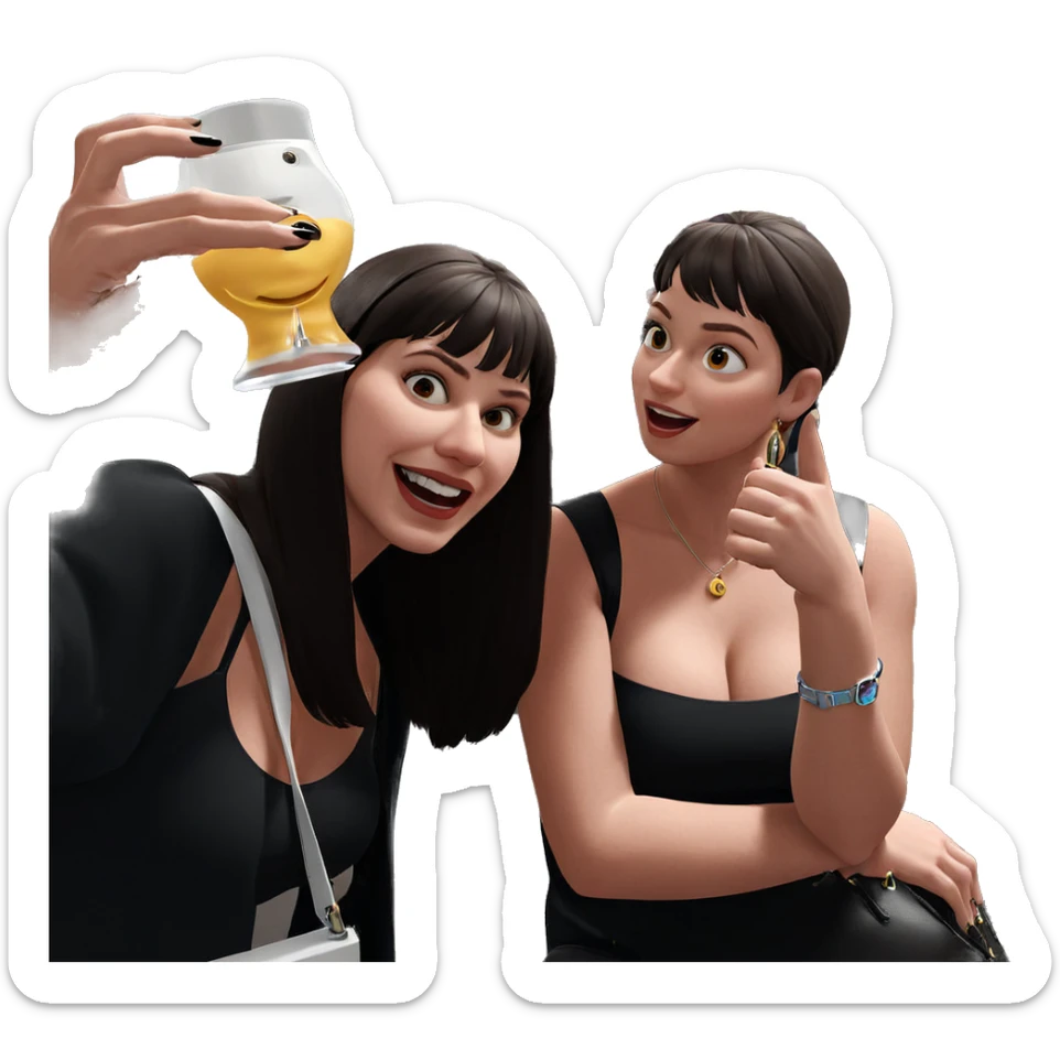 girls night out vibes sticker